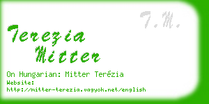terezia mitter business card